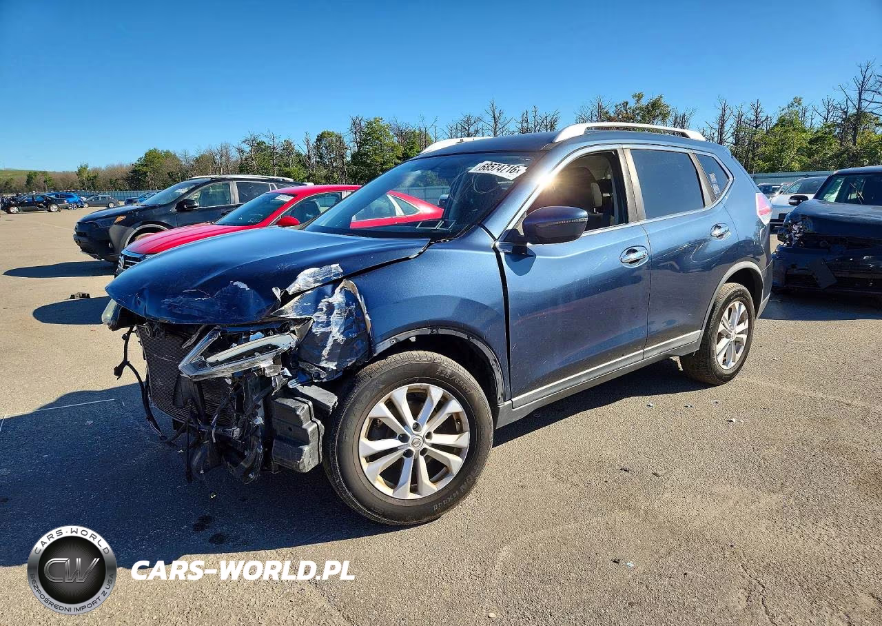 2016 Nissan Rogue Sv VIN:KNMAT2MV9GP639511 - 1