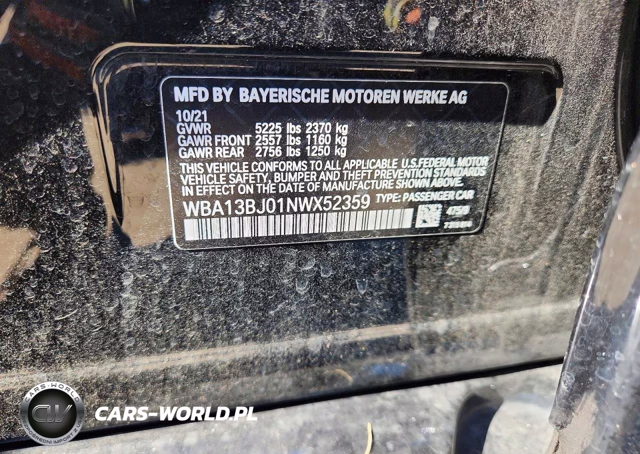 2022 BMW 530 Xi VIN:WBA13BJ01NWX52359 - 12