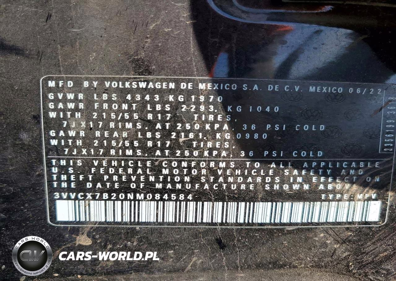 2022 Volkswagen Taos S VIN:3VVCX7B20NM084584 - 13