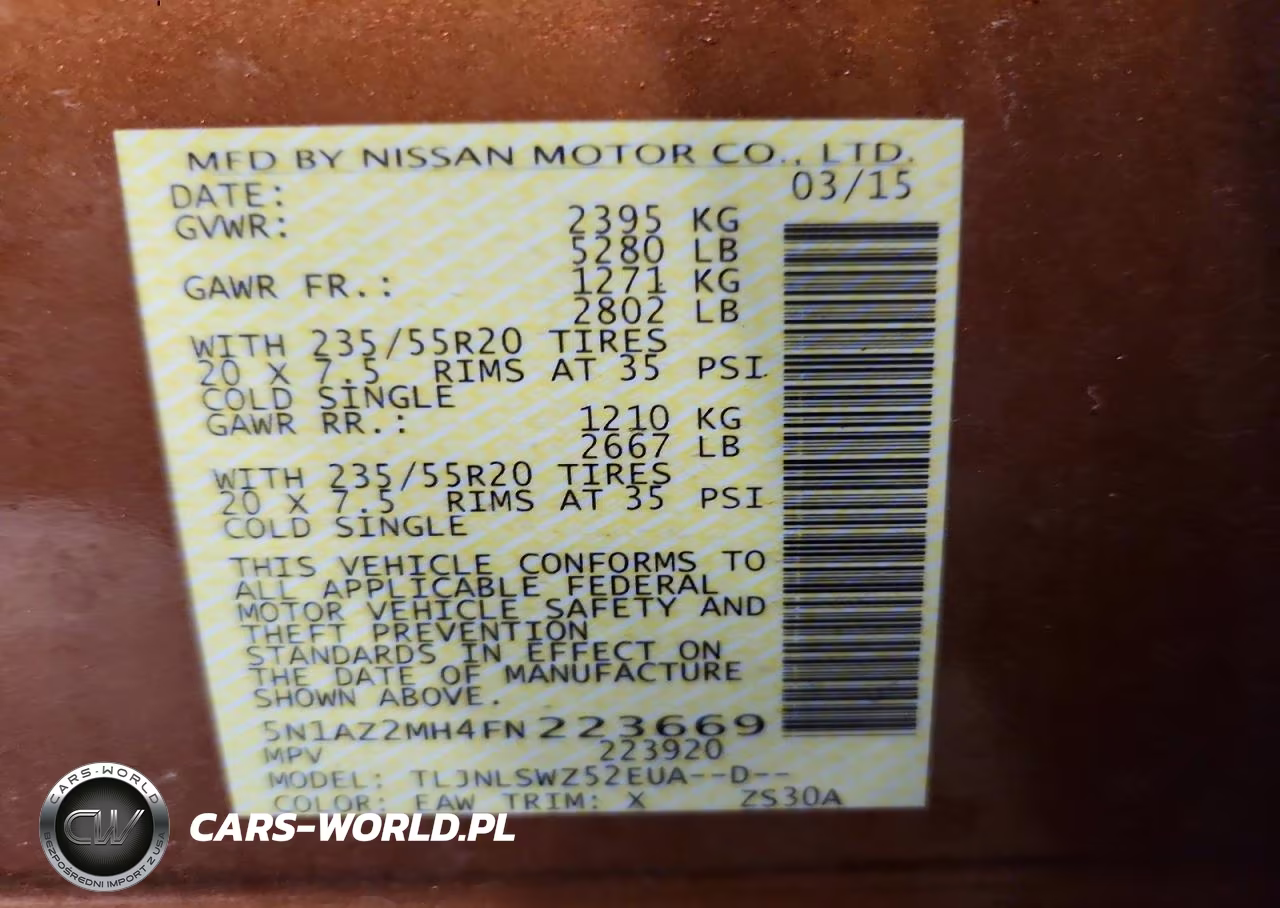 2015 Nissan Murano Platinum VIN:5N1AZ2MH4FN223669 - 14