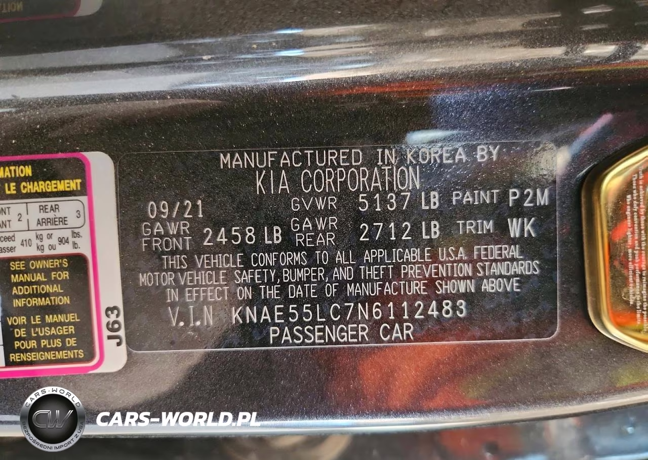 2022 Kia Stinger Gt2 VIN:KNAE55LC7N6112483 - 12