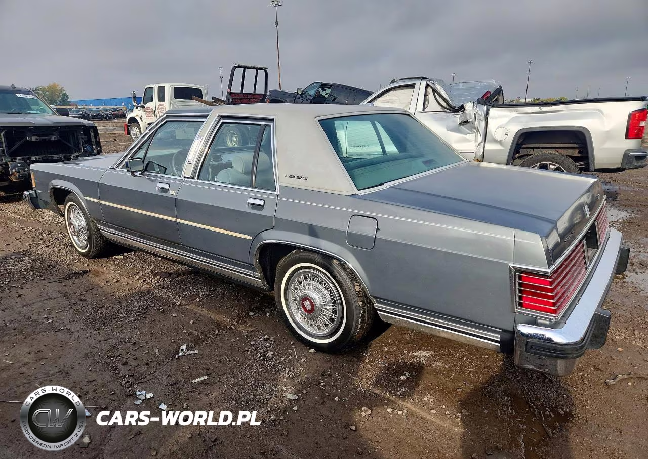 1987 Mercury Grand Marquis Gs VIN:2MEBM74F5HX637837 - 2