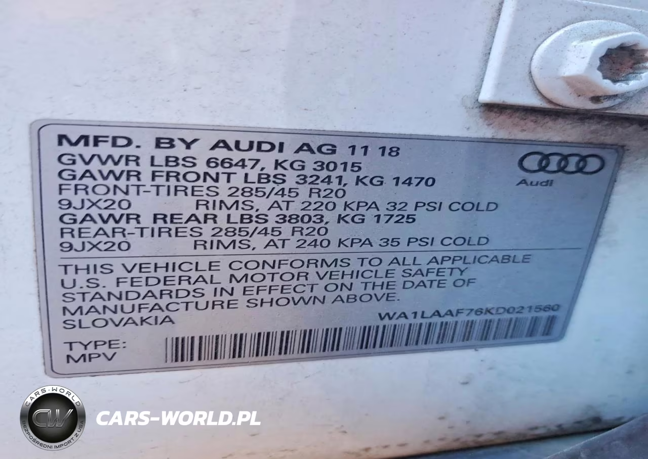 2019 Audi Q7 Premium Plus VIN:WA1LAAF76KD021560 - 13