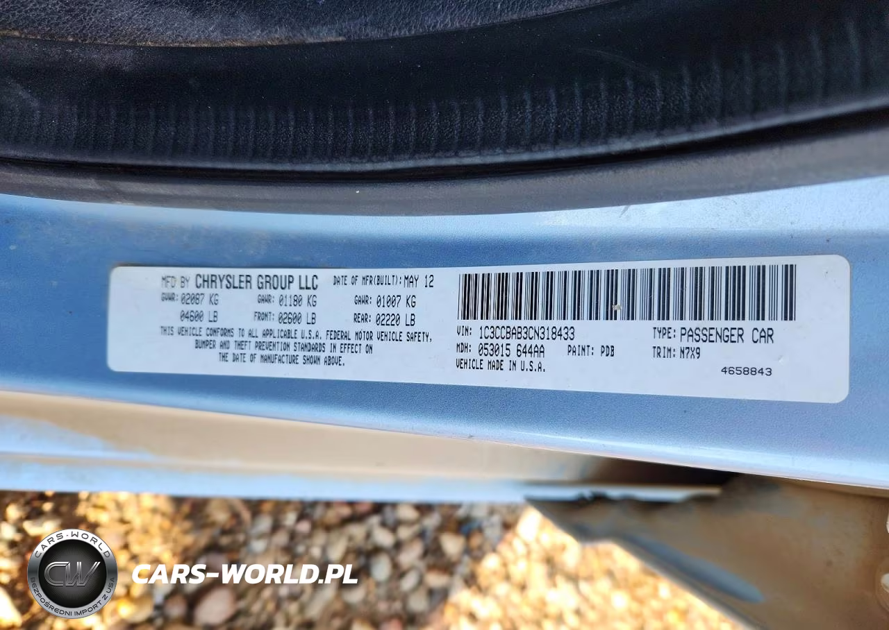 2012 Chrysler 200 Lx VIN:1C3CCBAB3CN318433 - 12