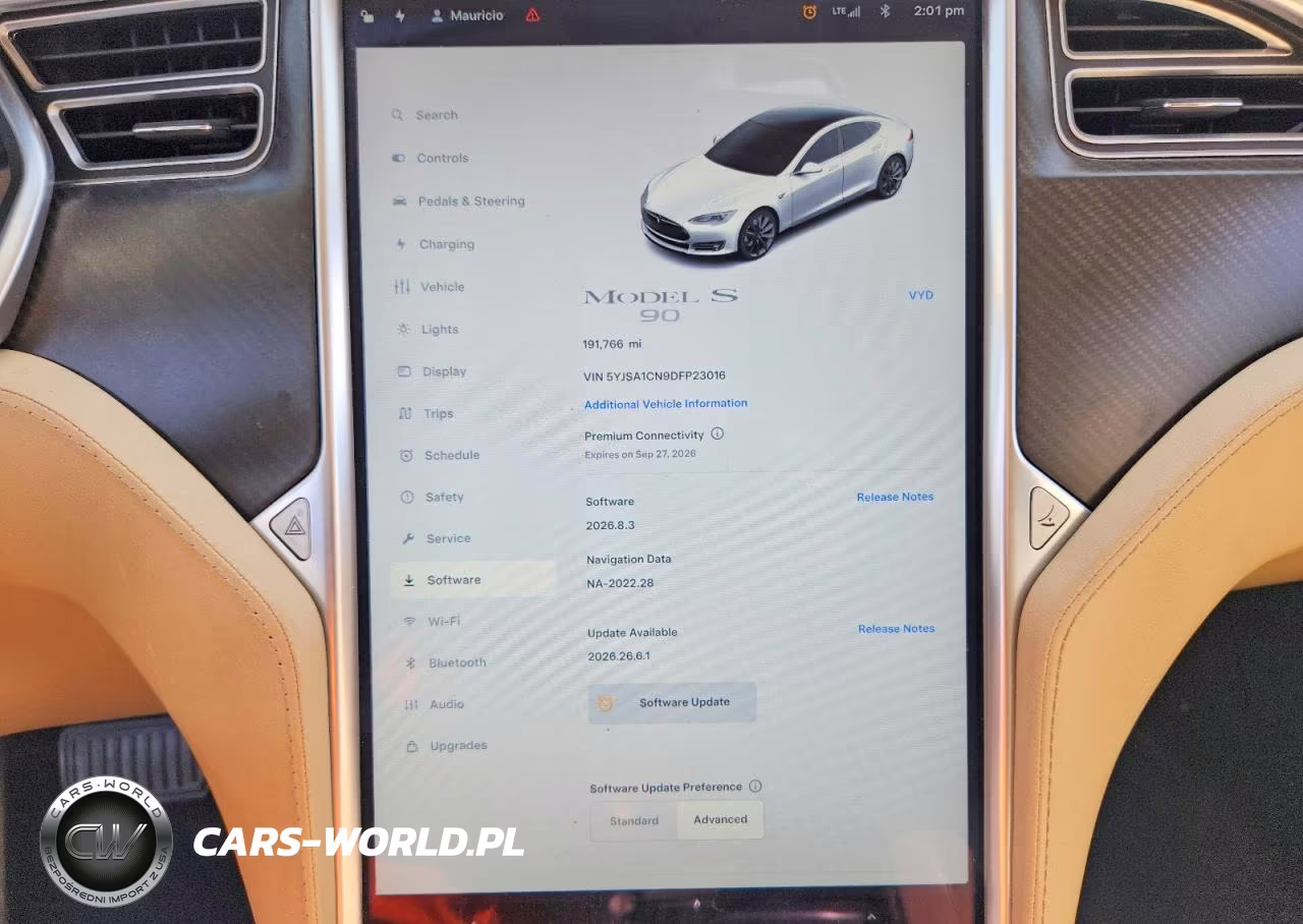 2013 Tesla Model S VIN:5YJSA1CN9DFP23016 - 9