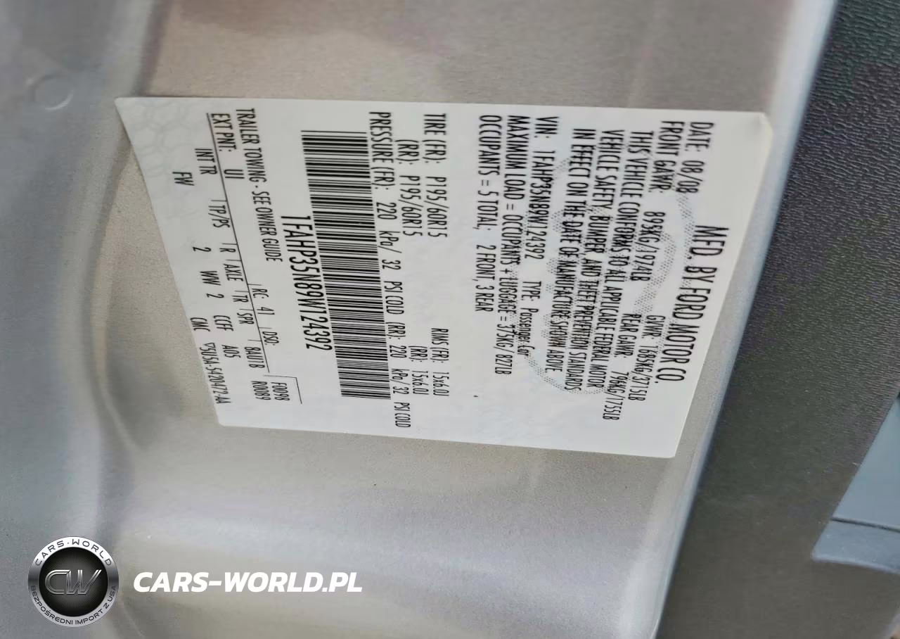 2009 Ford Focus Se VIN:1FAHP35N89W124392 - 12