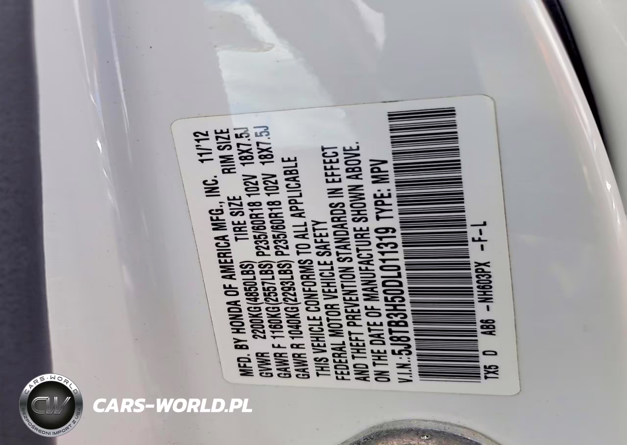 2013 Acura Rdx Technology VIN:5J8TB3H50DL011319 - 12