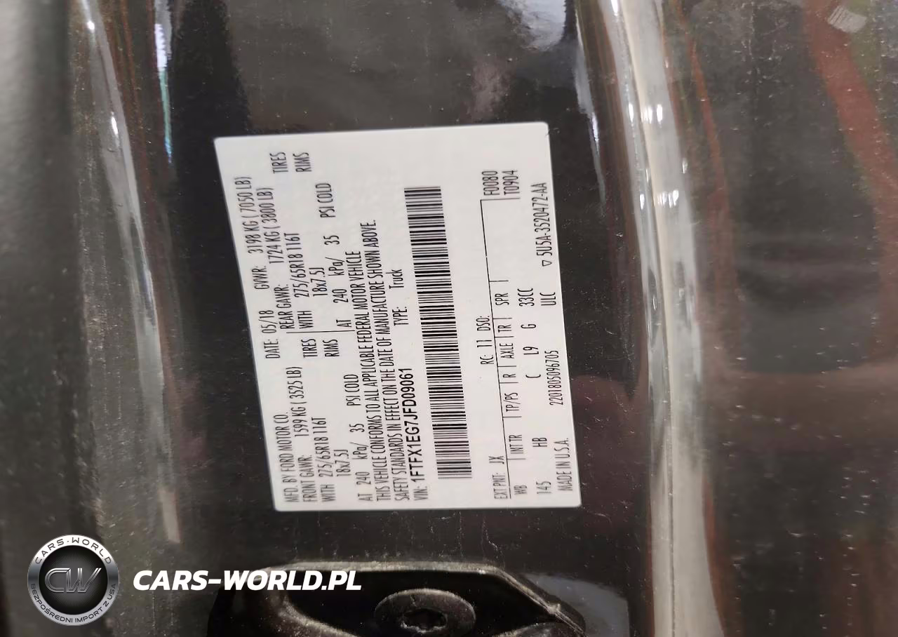 2018 Ford F150 Super Cab VIN:1FTFX1EG7JFD09061 - 12