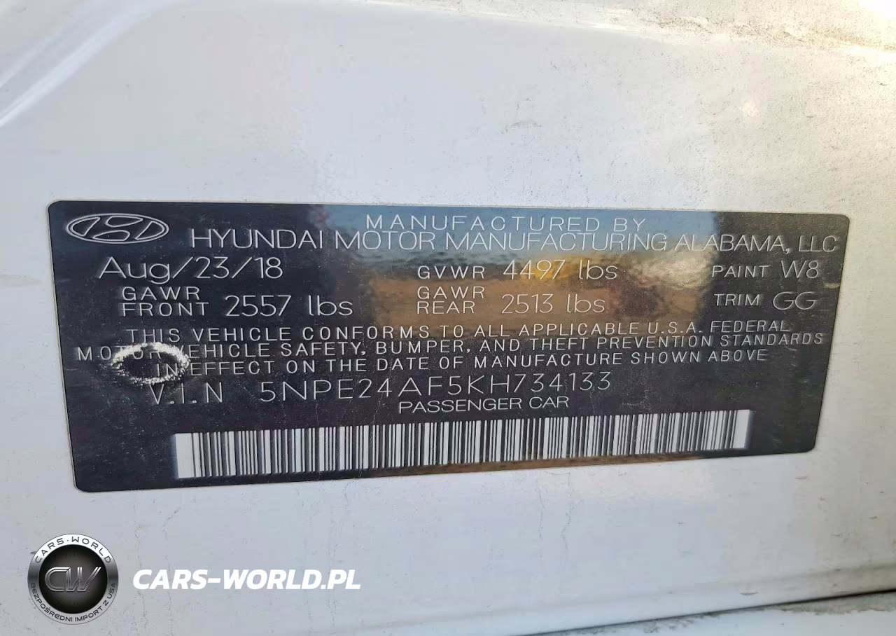 2019 Hyundai Sonata Se VIN:5NPE24AF5KH734133 - 12