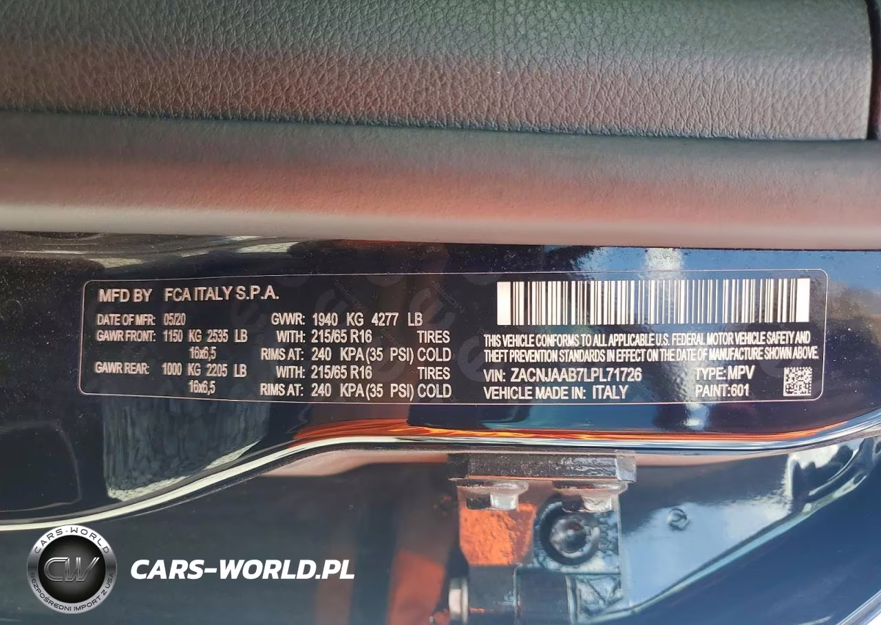 2020 Jeep Renegade Sport VIN:ZACNJAAB7LPL71726 - 12