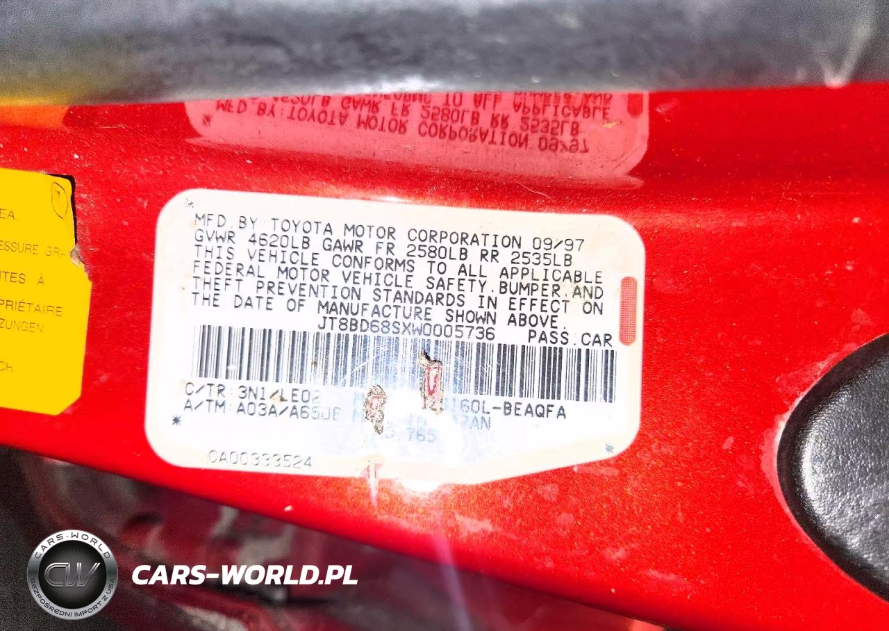 1998 Lexus Gs 300 VIN:JT8BD68SXW0005736 - 12