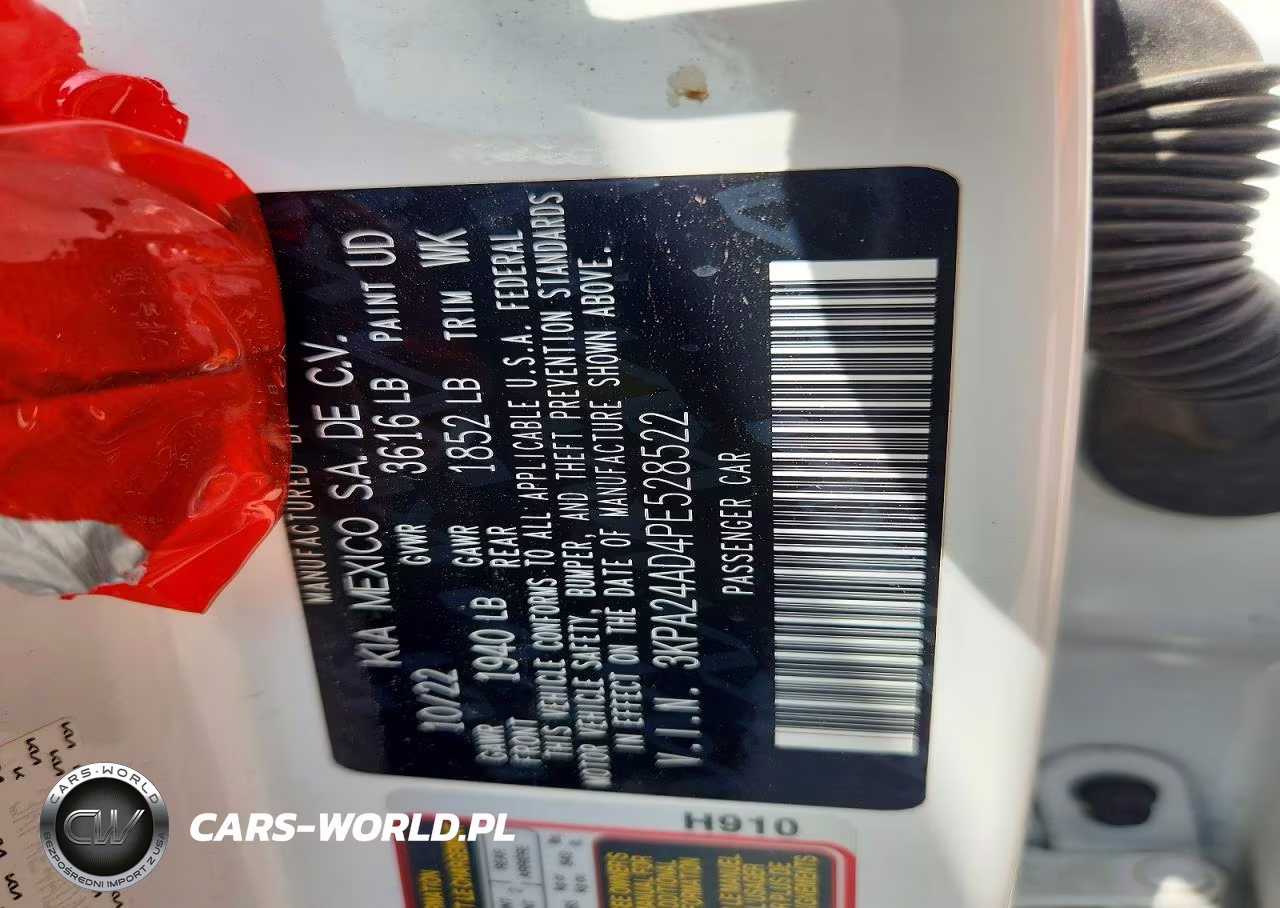 2023 Kia Rio Lx VIN:3KPA24AD4PE528522 - 12