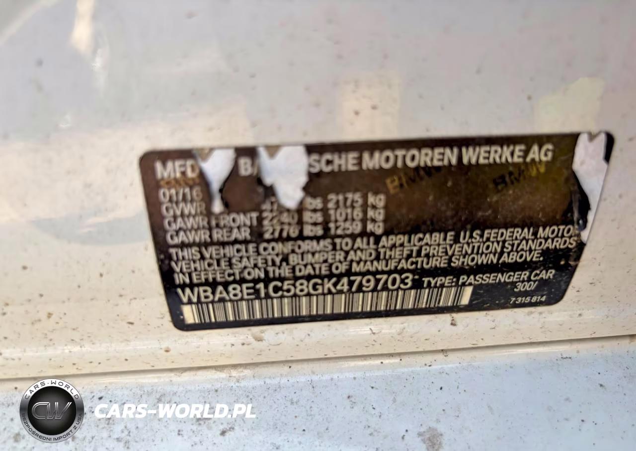 2016 BMW 330E VIN:WBA8E1C58GK479703 - 10