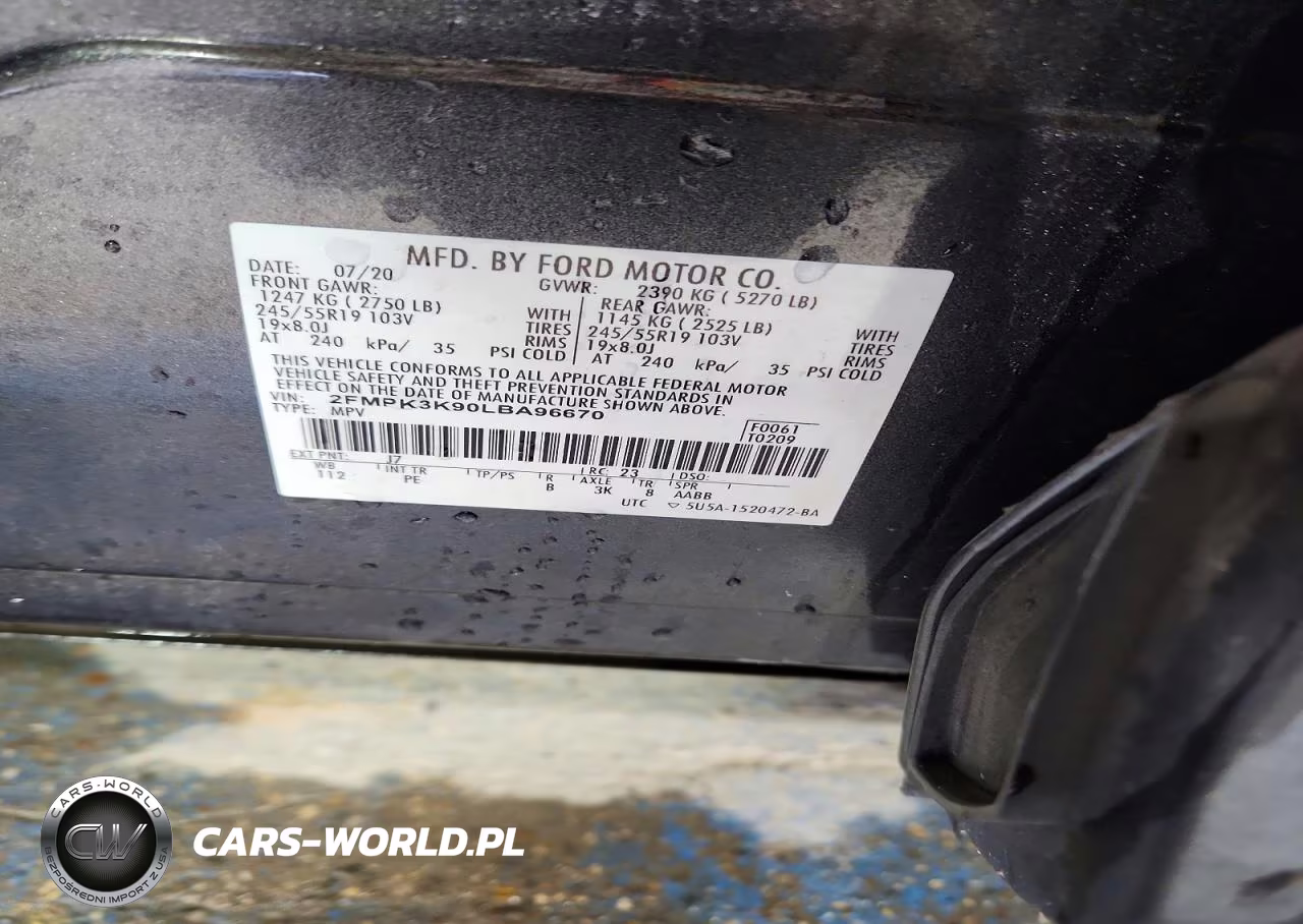 2020 Ford Edge Titanium VIN:2FMPK3K90LBA96670 - 13