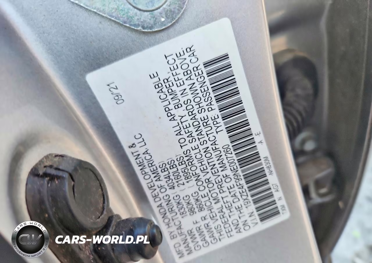 2022 Honda Insight Touring VIN:19XZE4F99NE007260 - 12