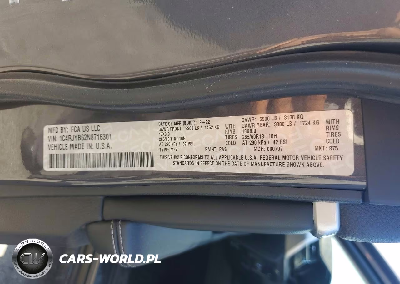 2022 Jeep Grand Cherokee Limited 4Xe VIN:1C4RJYB62N8716301 - 12