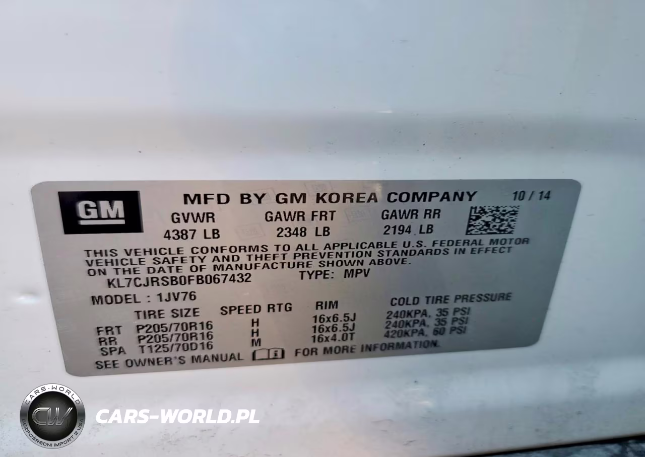 2015 Chevrolet Trax 1Lt VIN:KL7CJRSB0FB067432 - 13