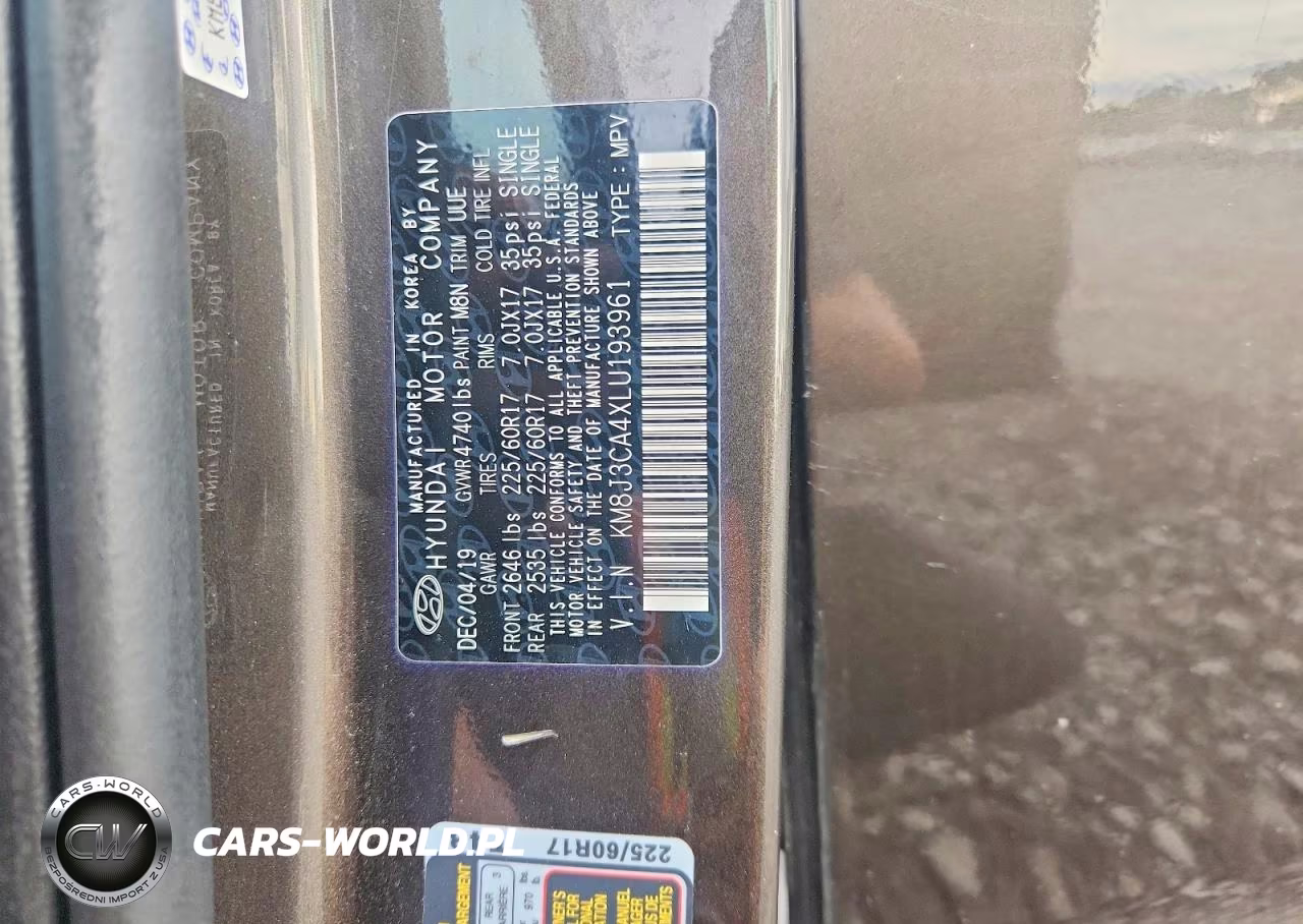 2020 Hyundai Tucson Value VIN:KM8J3CA4XLU193961 - 12