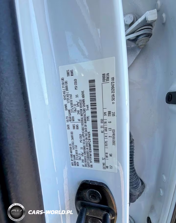 2021 Ford F150 Supercrew VIN:1FTFW1E86MFC81625 - 10