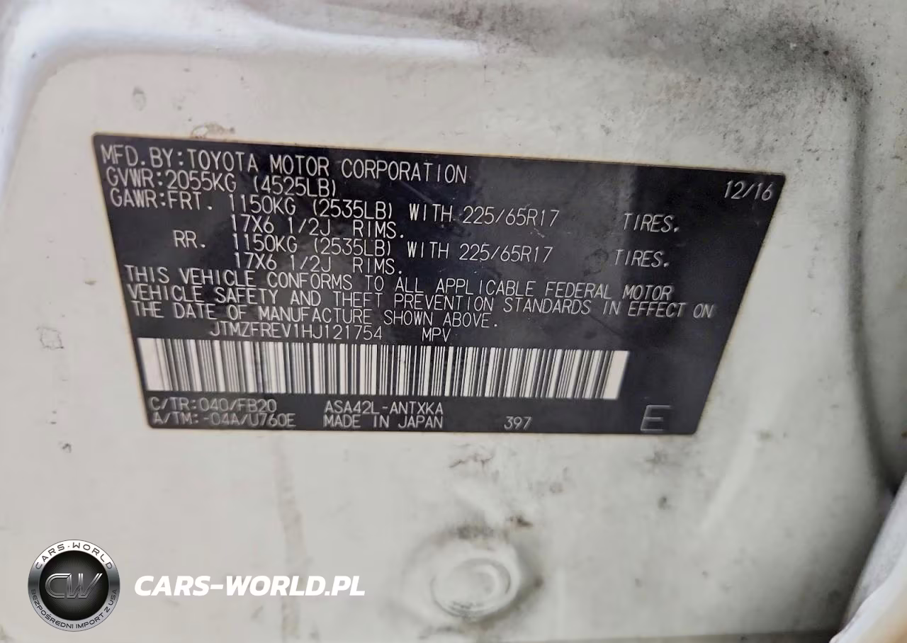 2017 Toyota Rav4 Le VIN:JTMZFREV1HJ121754 - 13