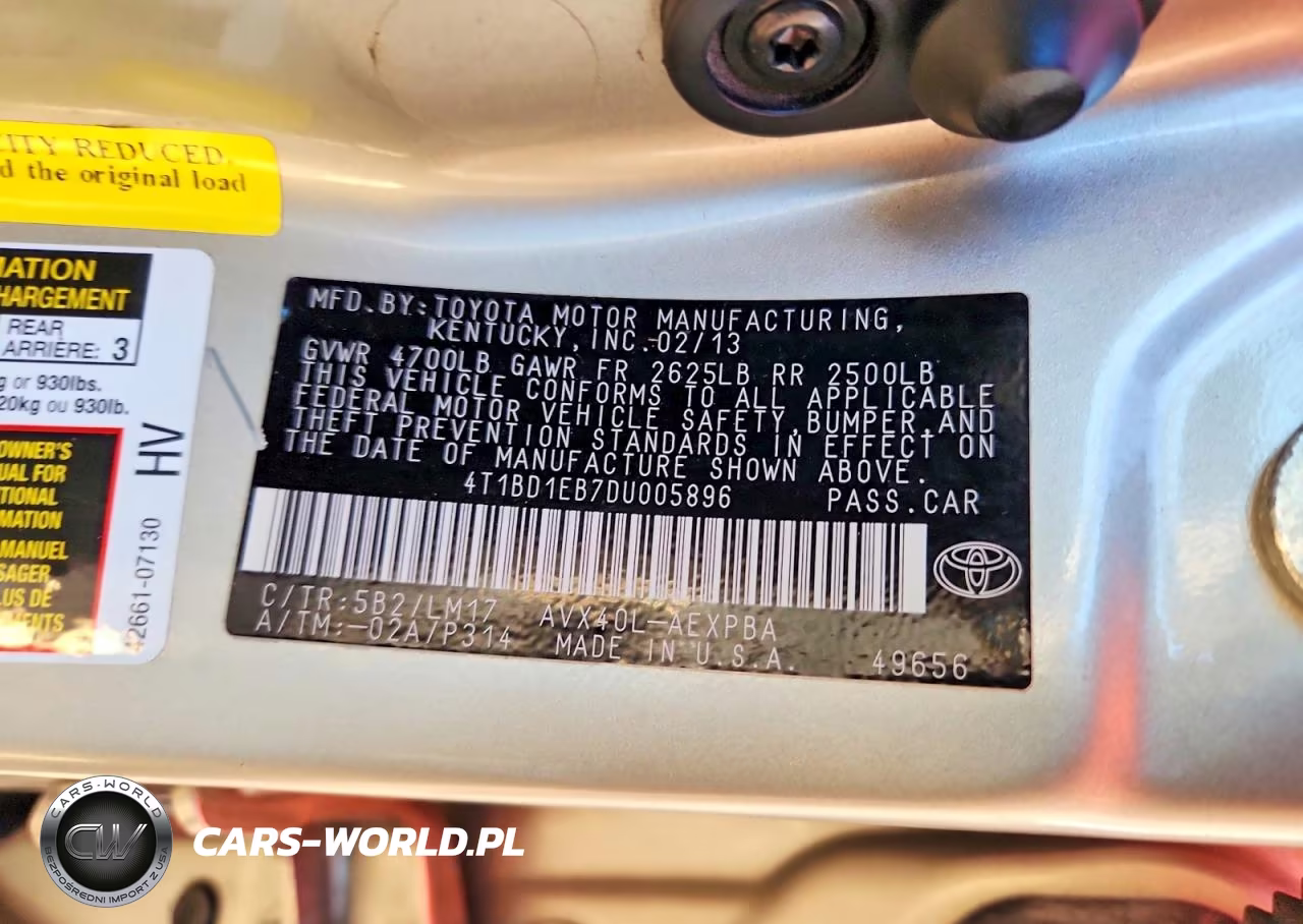 2013 Toyota Avalon Hybrid Limited VIN:4T1BD1EB7DU005896 - 12