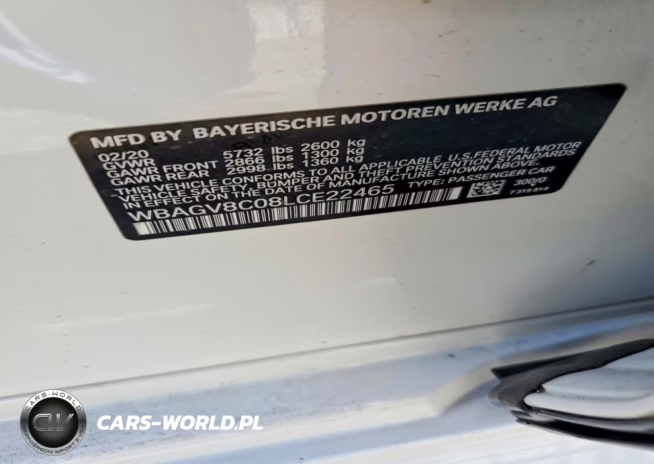 2020 BMW M850Xi VIN:WBAGV8C08LCE22465 - 12