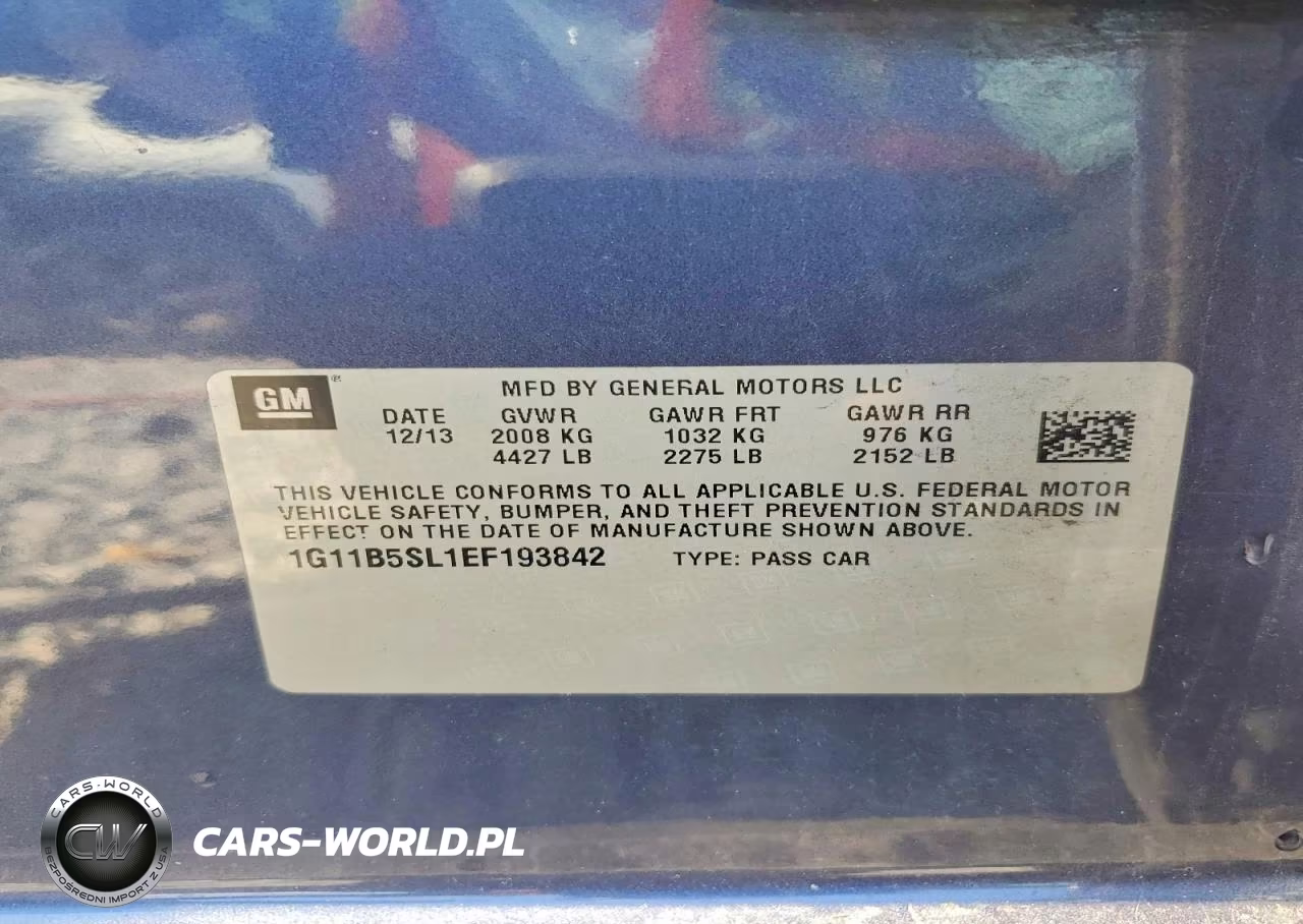 2014 Chevrolet Malibu Ls VIN:1G11B5SL1EF193842 - 12