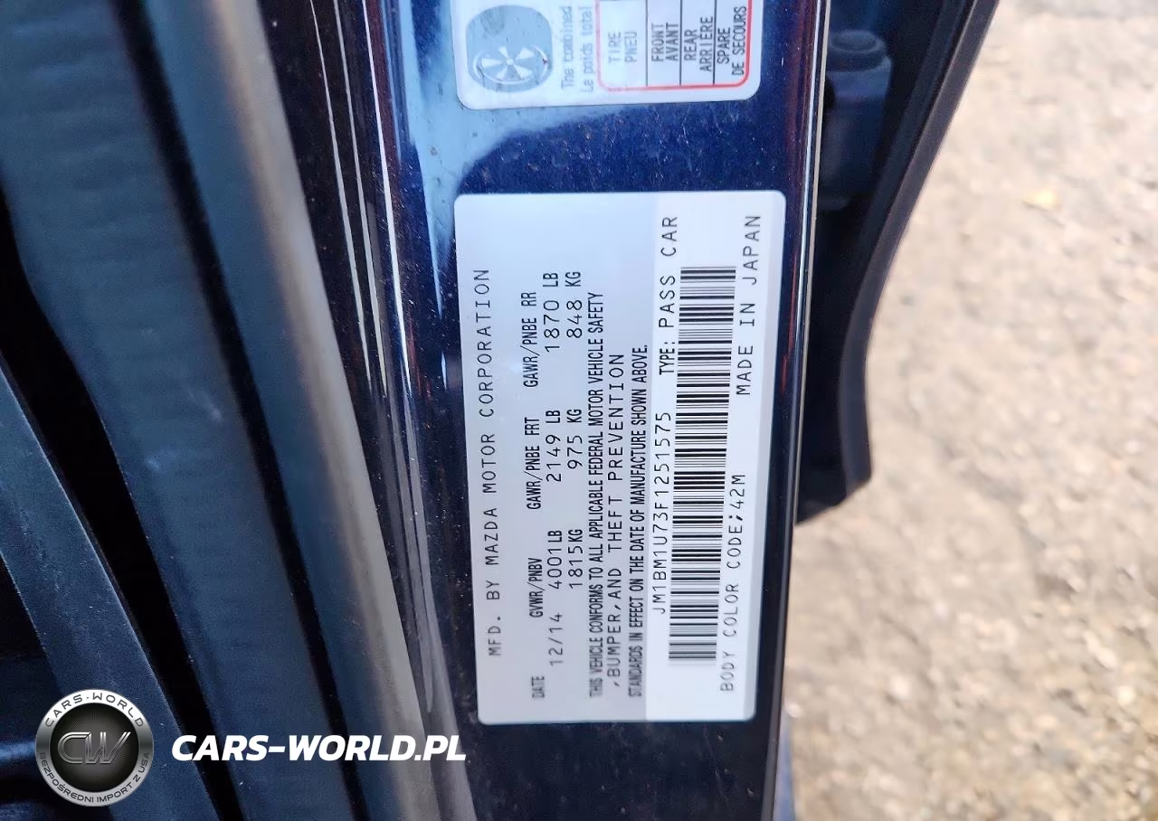 2015 Mazda 3 Sport VIN:JM1BM1U73F1251575 - 12