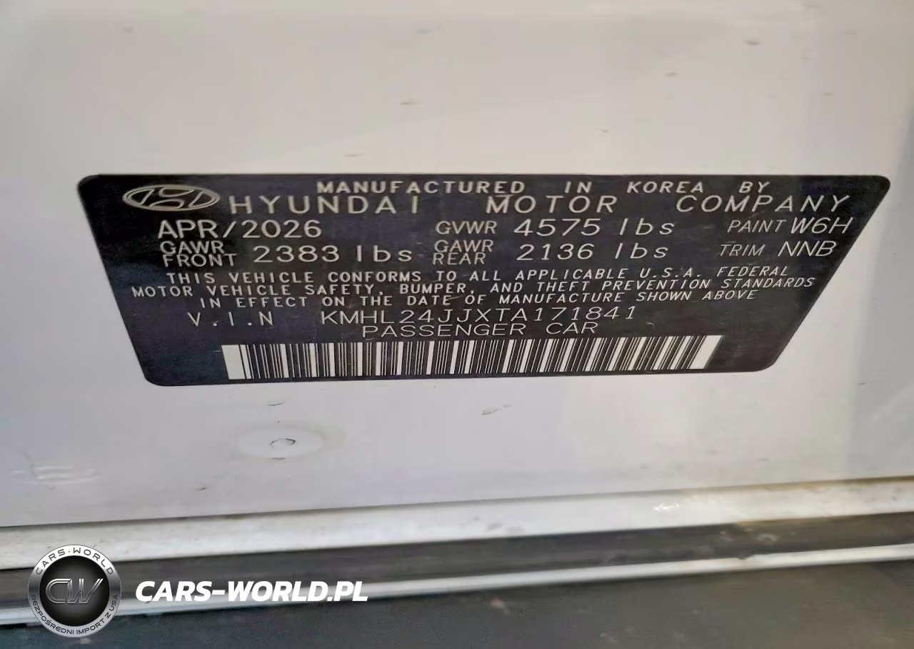 2026 Hyundai Sonata Hybrid Blue VIN:KMHL24JJXTA171841 - 12