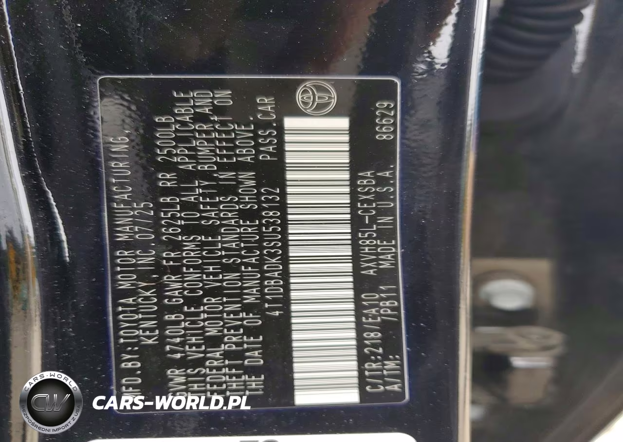 2025 Toyota Camry Se VIN:4T1DBADK3SU538132 - 12