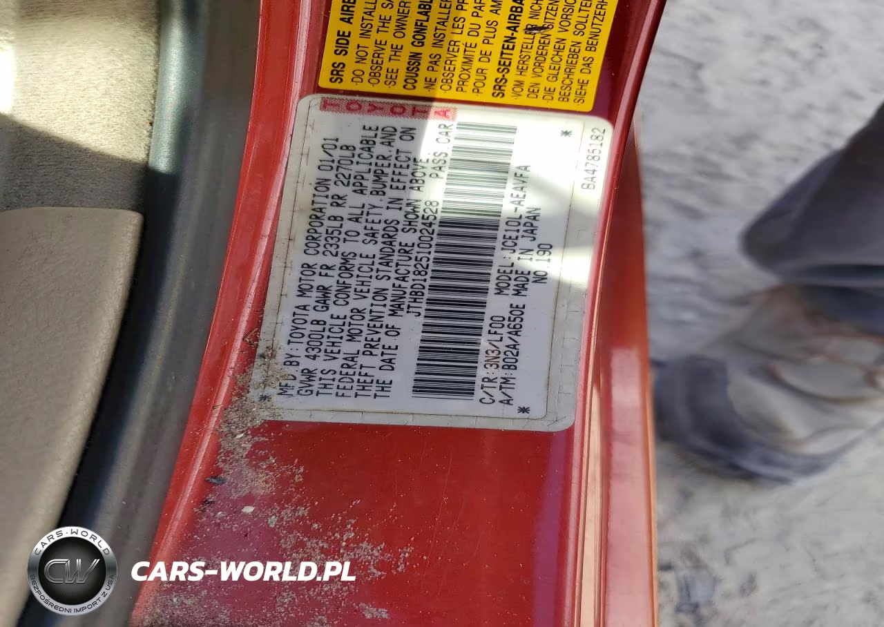 2001 Lexus Is 300 VIN:JTHBD182510024528 - 12