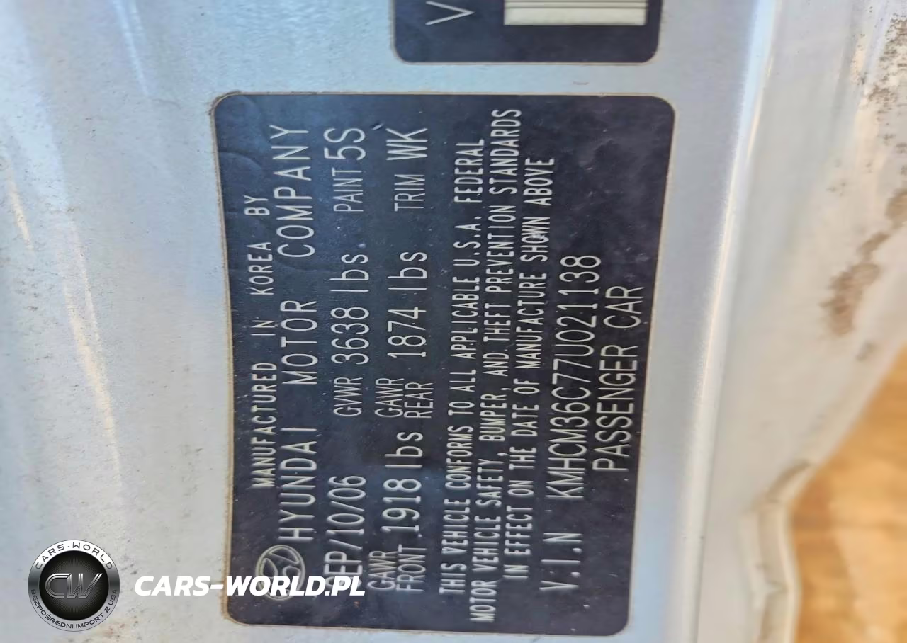 2007 Hyundai Accent Gs VIN:KMHCM36C77U021138 - 12