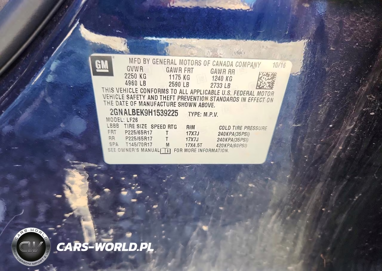 2017 Chevrolet Equinox Ls VIN:2GNALBEK9H1539225 - 13