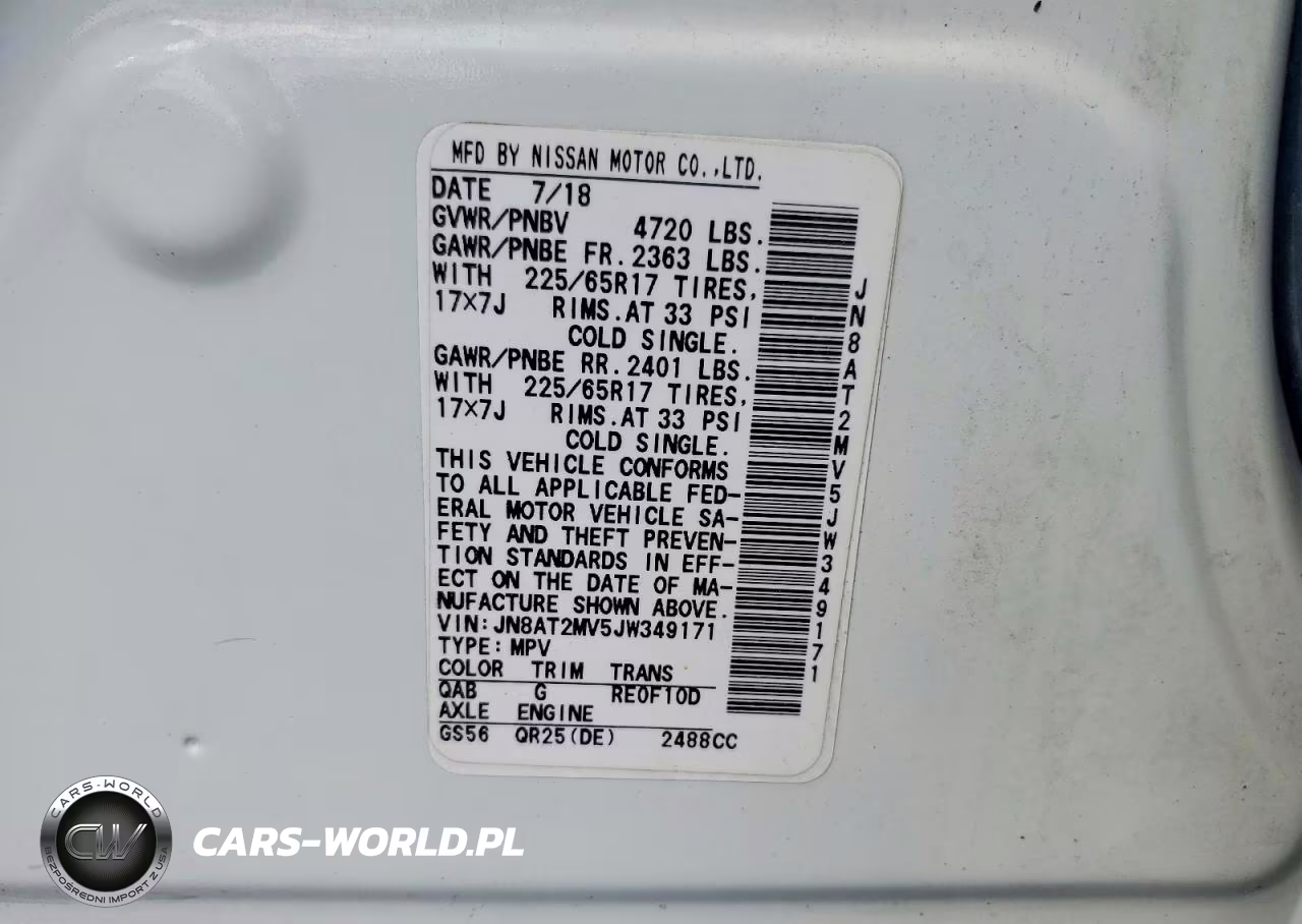 2018 Nissan Rogue S VIN:JN8AT2MV5JW349171 - 13