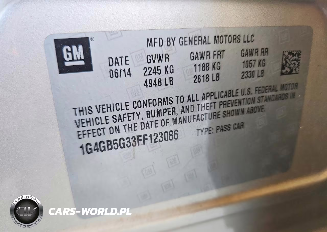2015 Buick Lacrosse VIN:1G4GB5G33FF123086 - 12