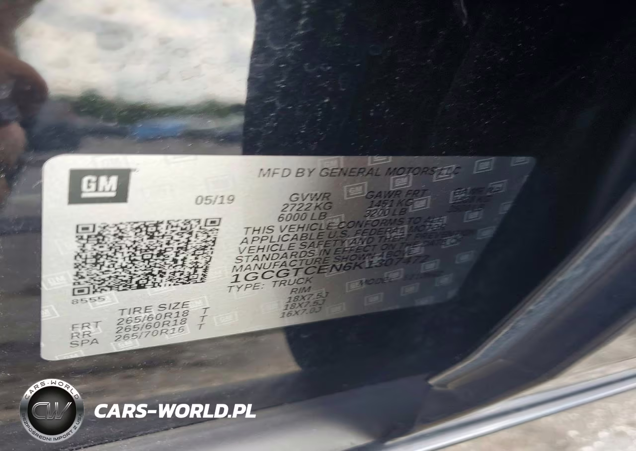 2019 Chevrolet Colorado Lt VIN:1GCGTCEN6K1307472 - 13