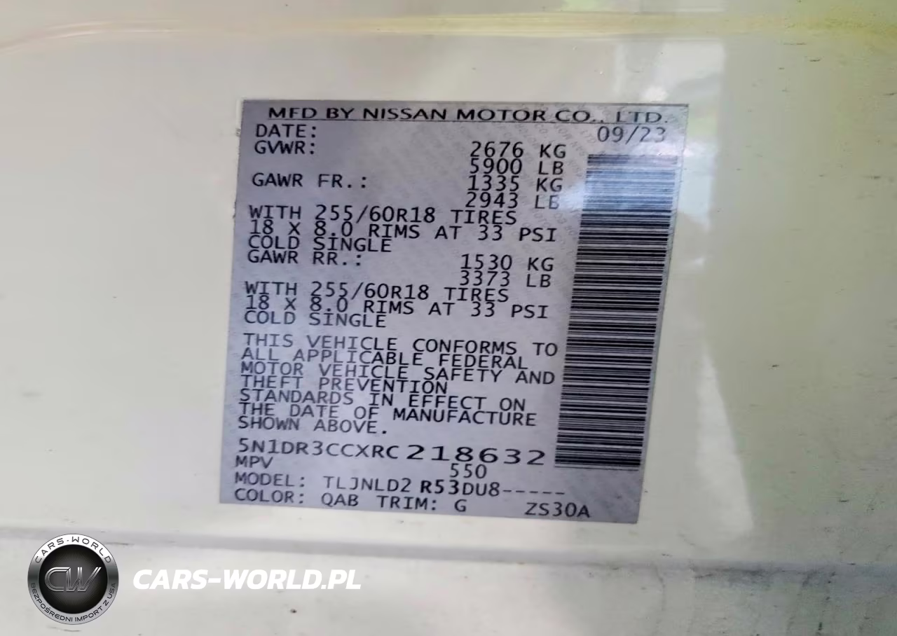 2024 Nissan Pathfinder Sl VIN:5N1DR3CCXRC218632 - 14