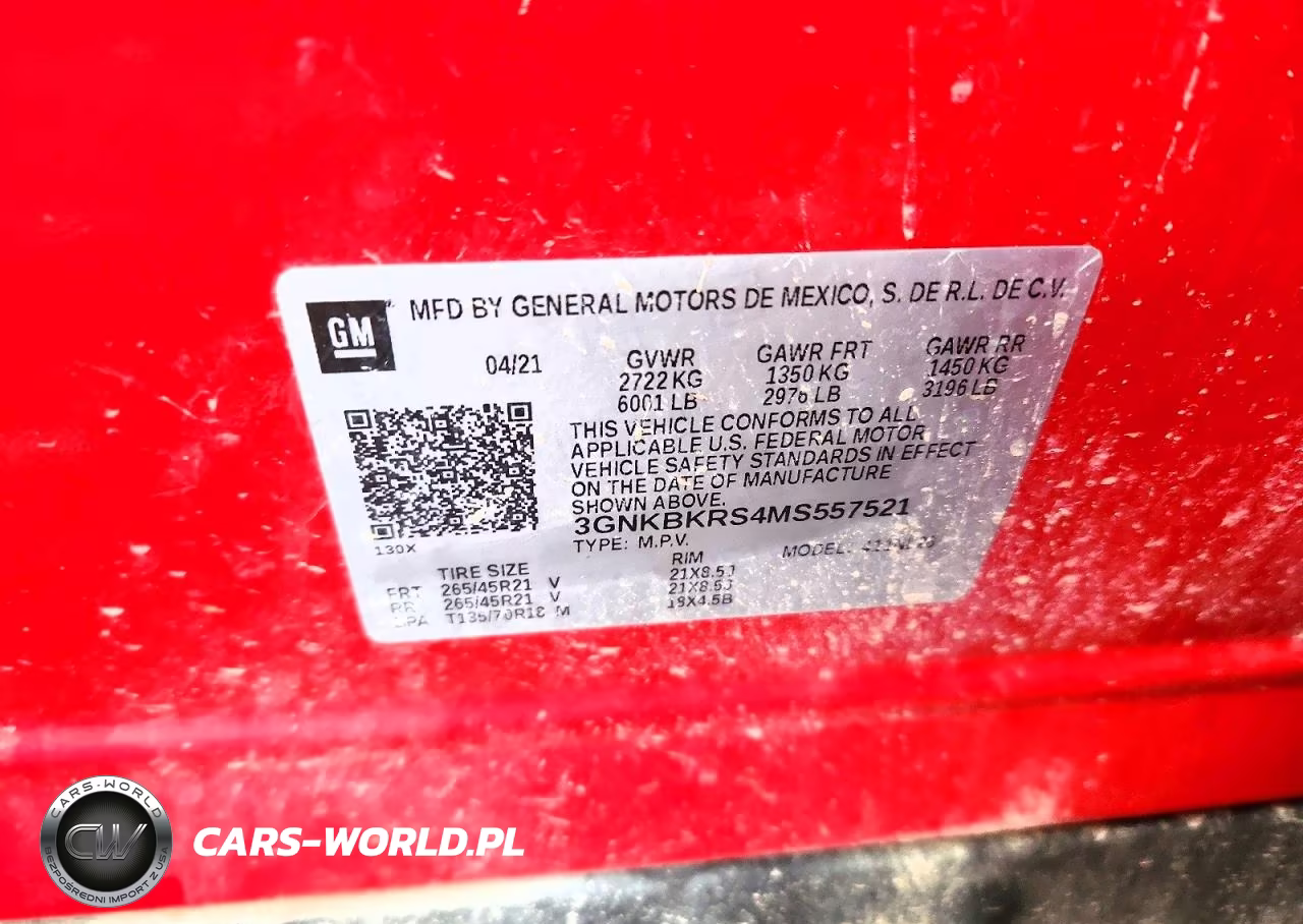 2021 Chevrolet Blazer Rs VIN:3GNKBKRS4MS557521 - 13