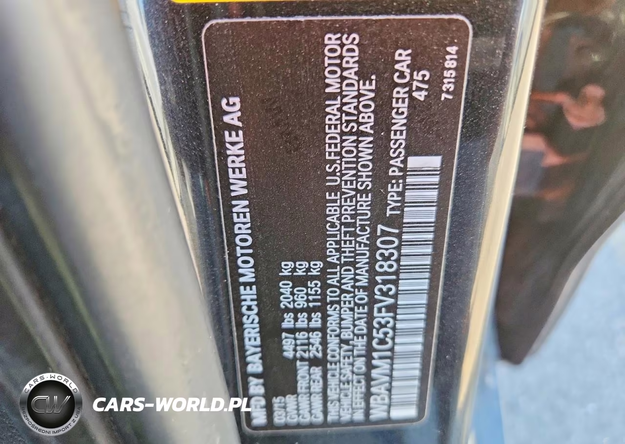 2015 BMW X1 Sdrive28I VIN:WBAVM1C53FV318307 - 12