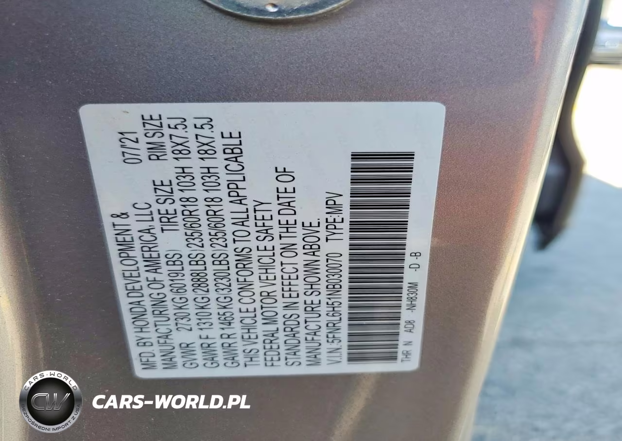 2022 Honda Odyssey Ex VIN:5FNRL6H51NB030070 - 13