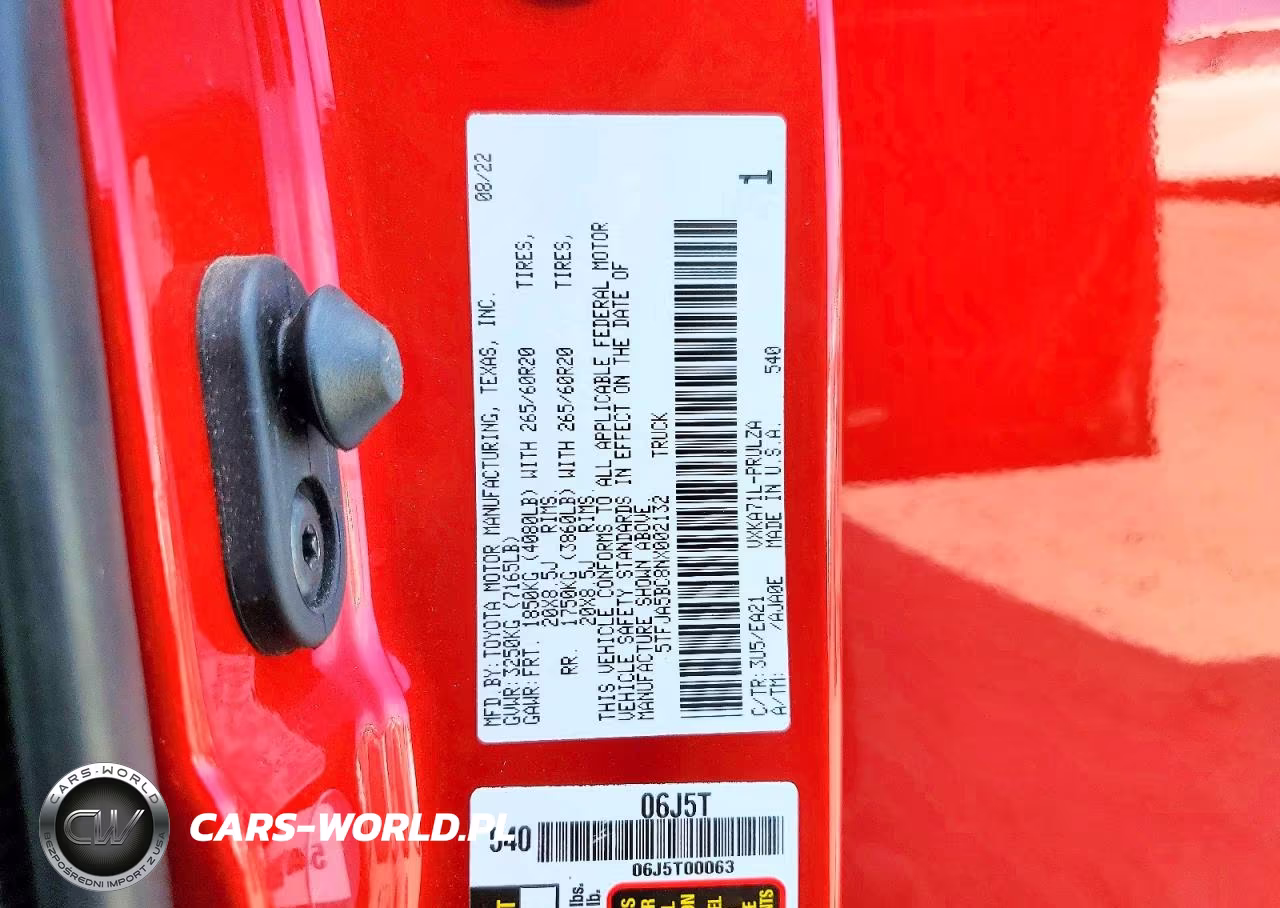 2022 Toyota Tundra Crewmax Limited VIN:5TFJA5BC8NX002132 - 12