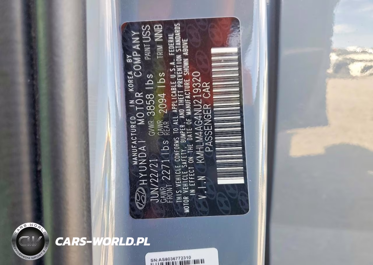 2022 Hyundai Elantra Sel VIN:KMHLM4AG4NU219320 - 12