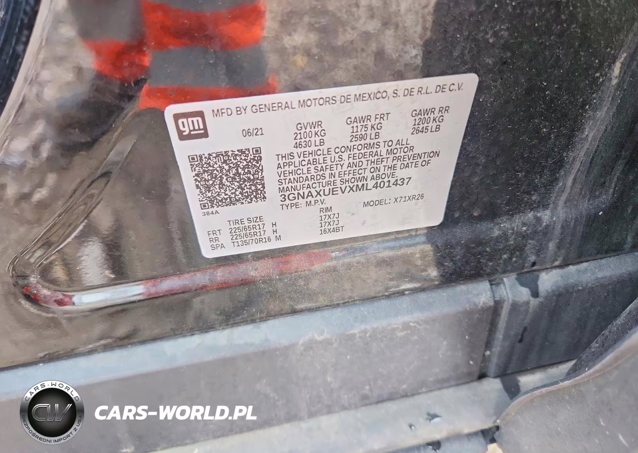 2021 Chevrolet Equinox Lt VIN:3GNAXUEVXML401437 - 13