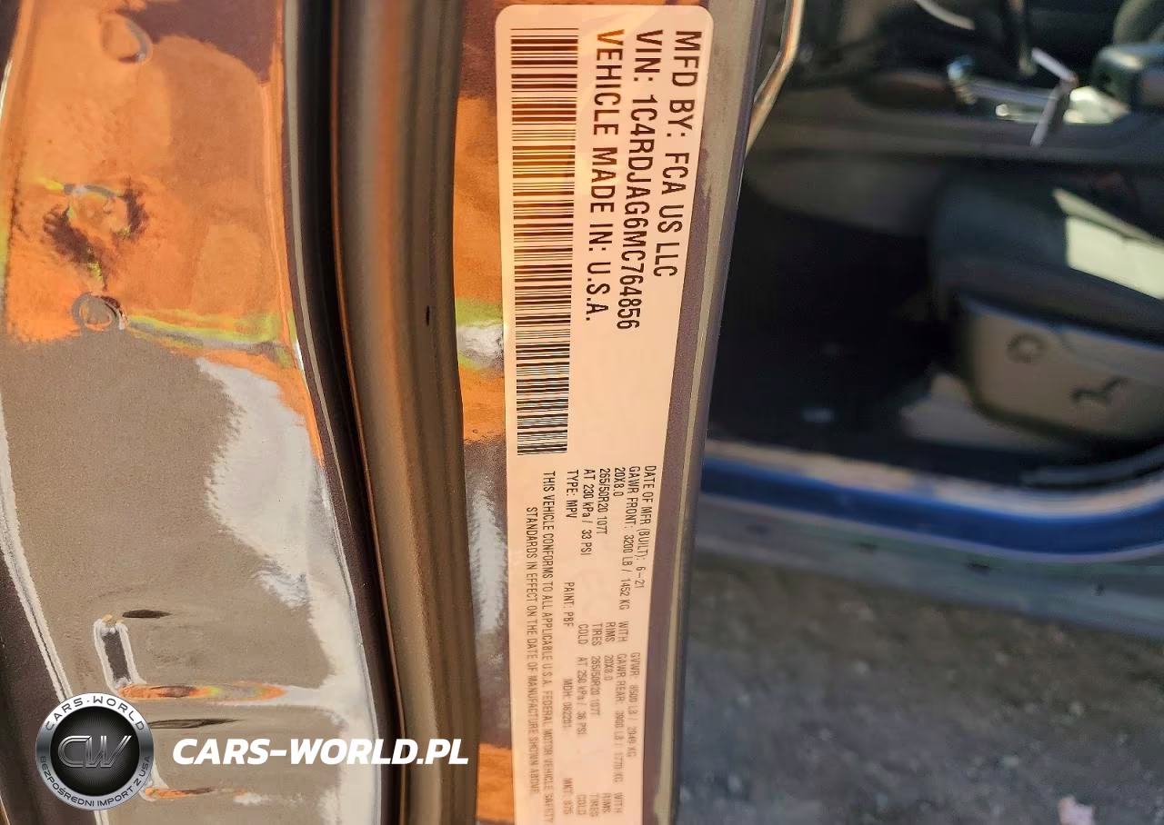 2021 Dodge Durango Sxt VIN:1C4RDJAG6MC764856 - 14
