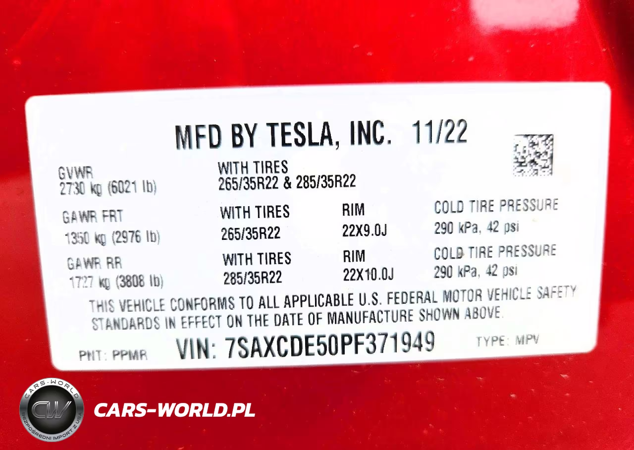 2023 Tesla Model X VIN:7SAXCDE50PF371949 - 12