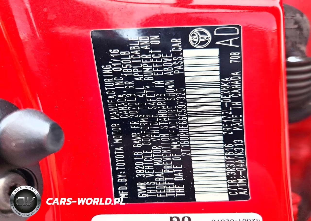 2016 Toyota Corolla Le VIN:2T1BURHE6GC597320 - 13