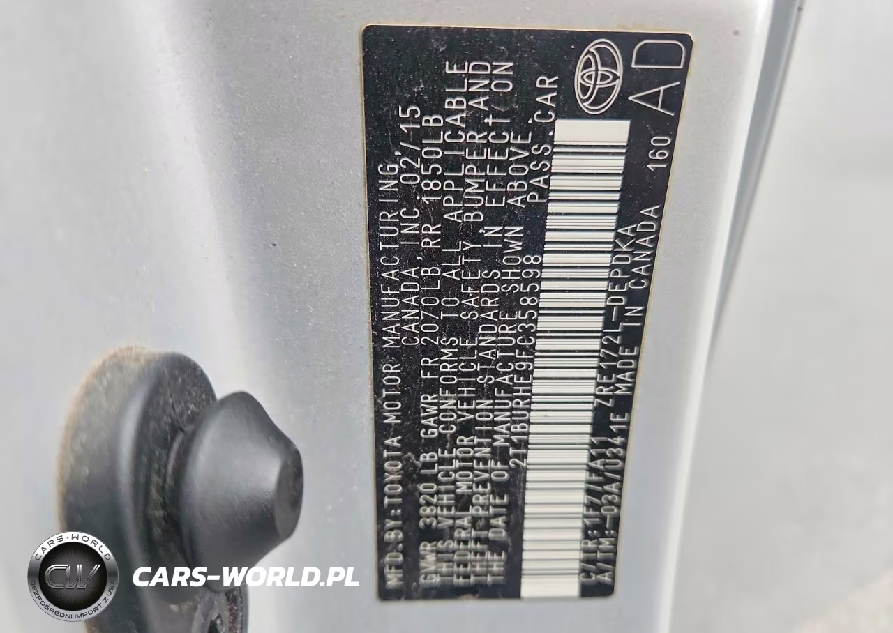2015 Toyota Corolla L VIN:2T1BURHE9FC358598 - 12