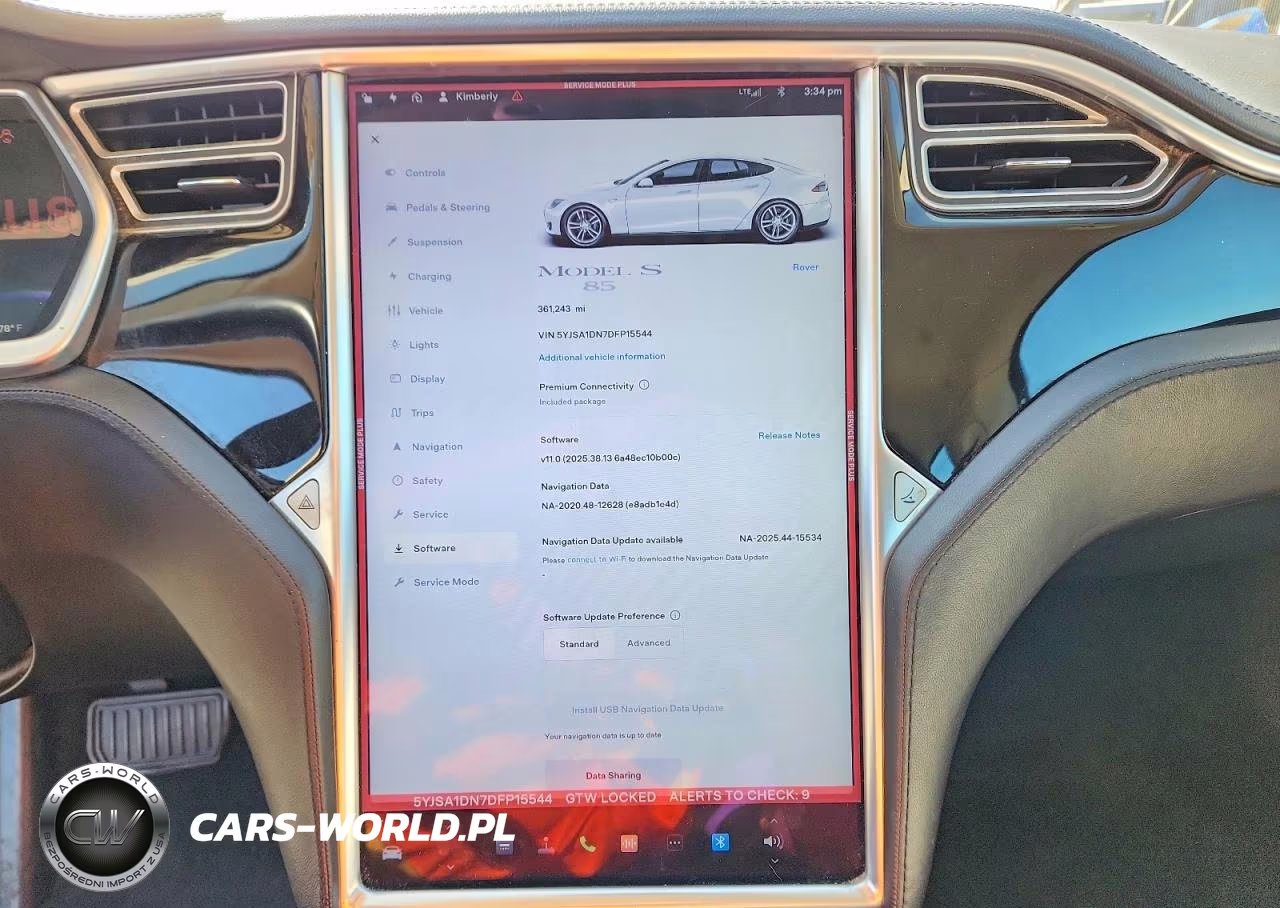2013 Tesla Model S VIN:5YJSA1DN7DFP15544 - 9