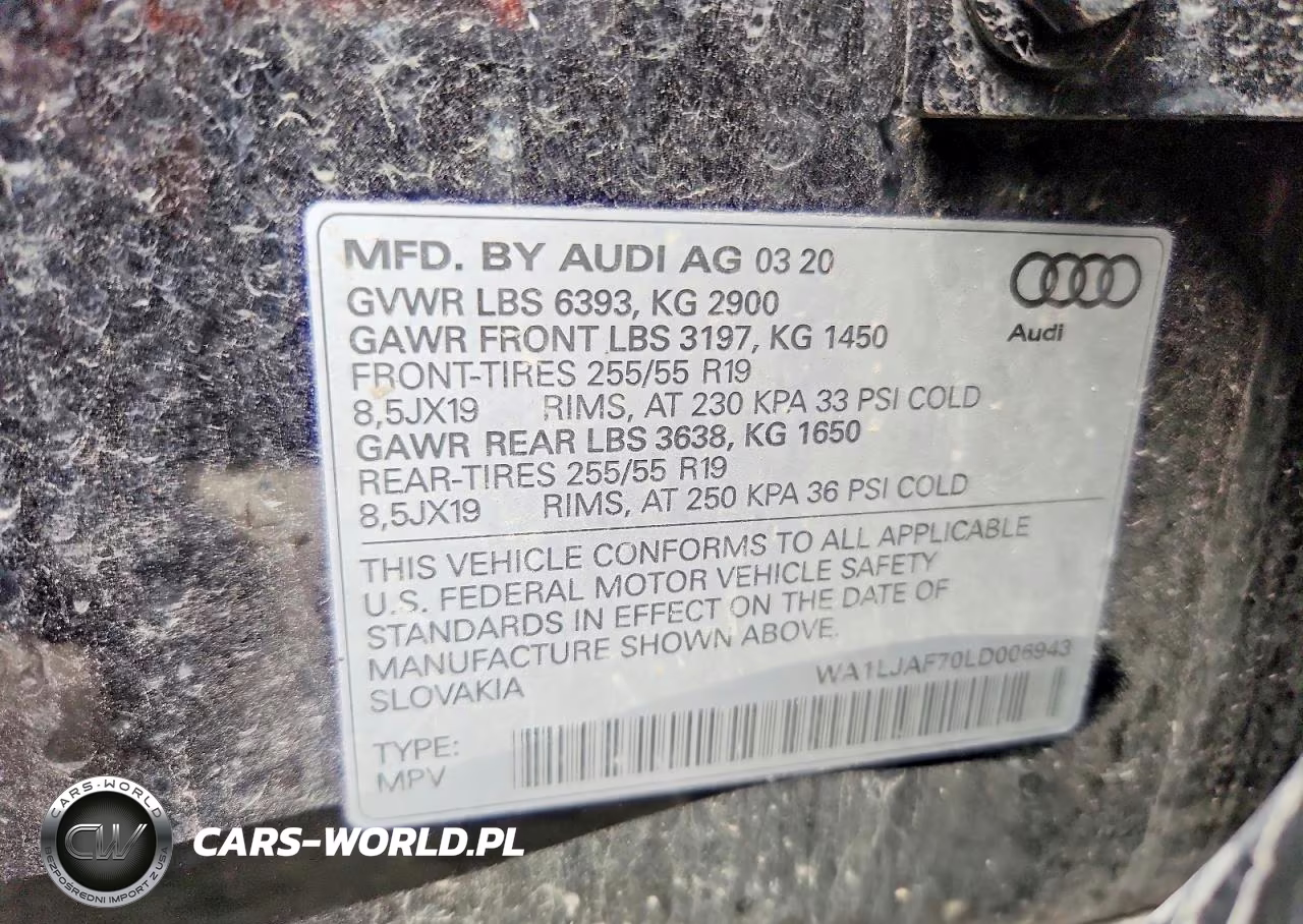 2020 Audi Q7 Premium Plus VIN:WA1LJAF70LD006943 - 13