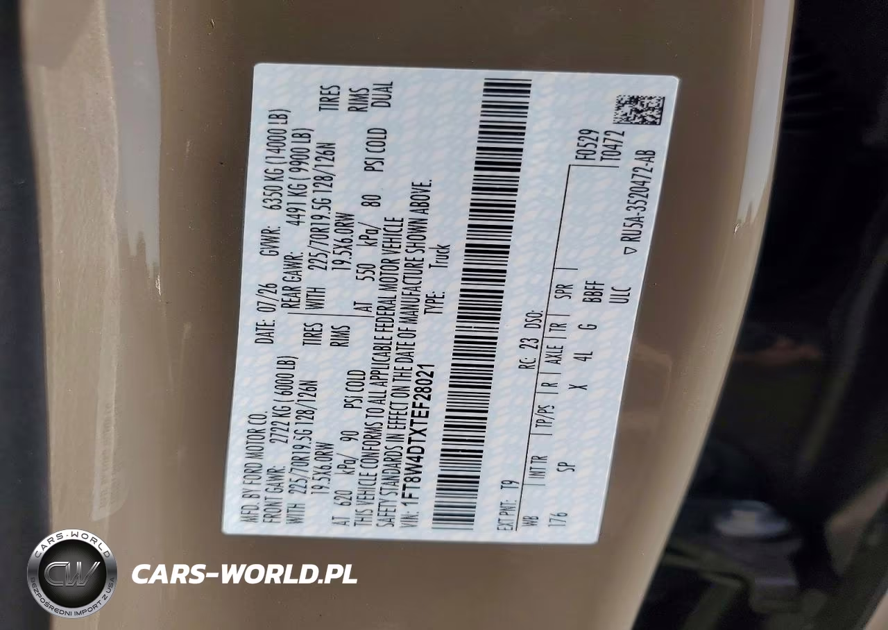 2026 Ford F450 Super Duty VIN:1FT8W4DTXTEF28021 - 13